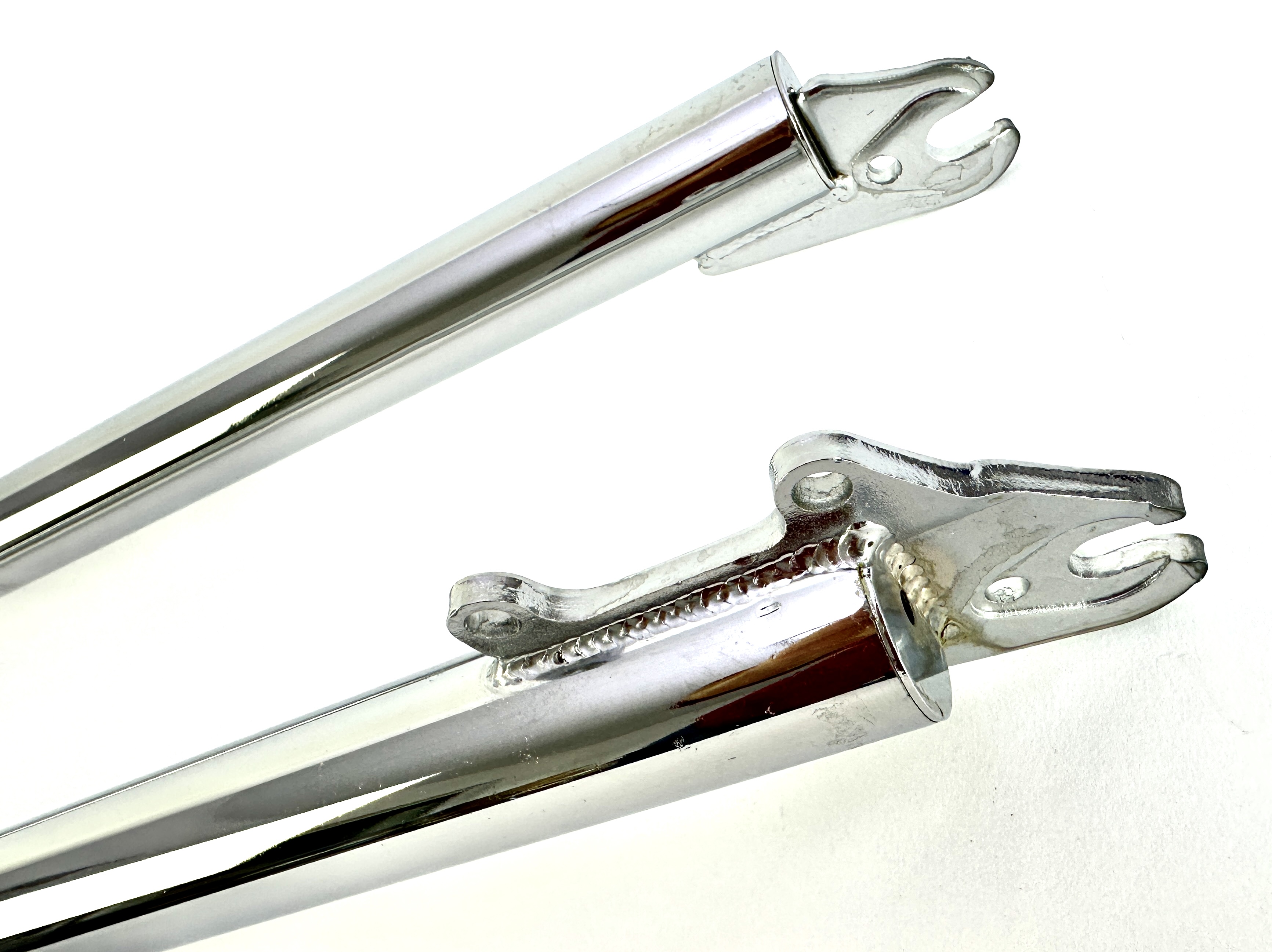 6-Forcella a doppio ponte 800 mm cromata con stelo da 1 pollice