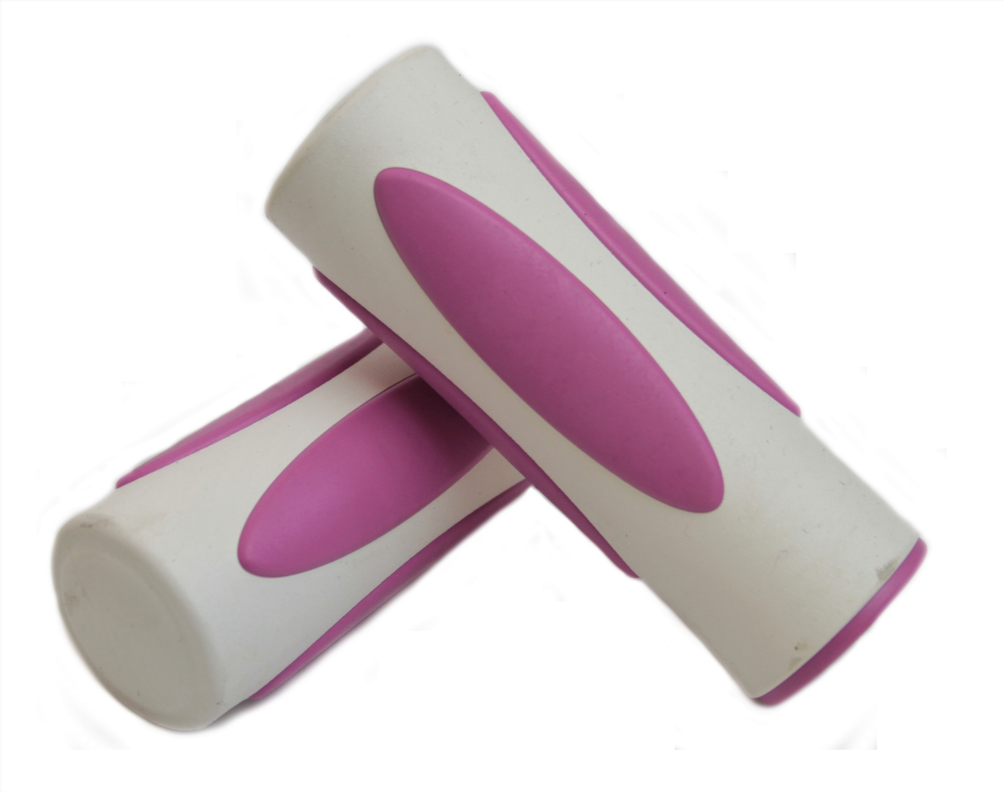 Lenkergriffe DeLight weiß-pink kurz  kurz