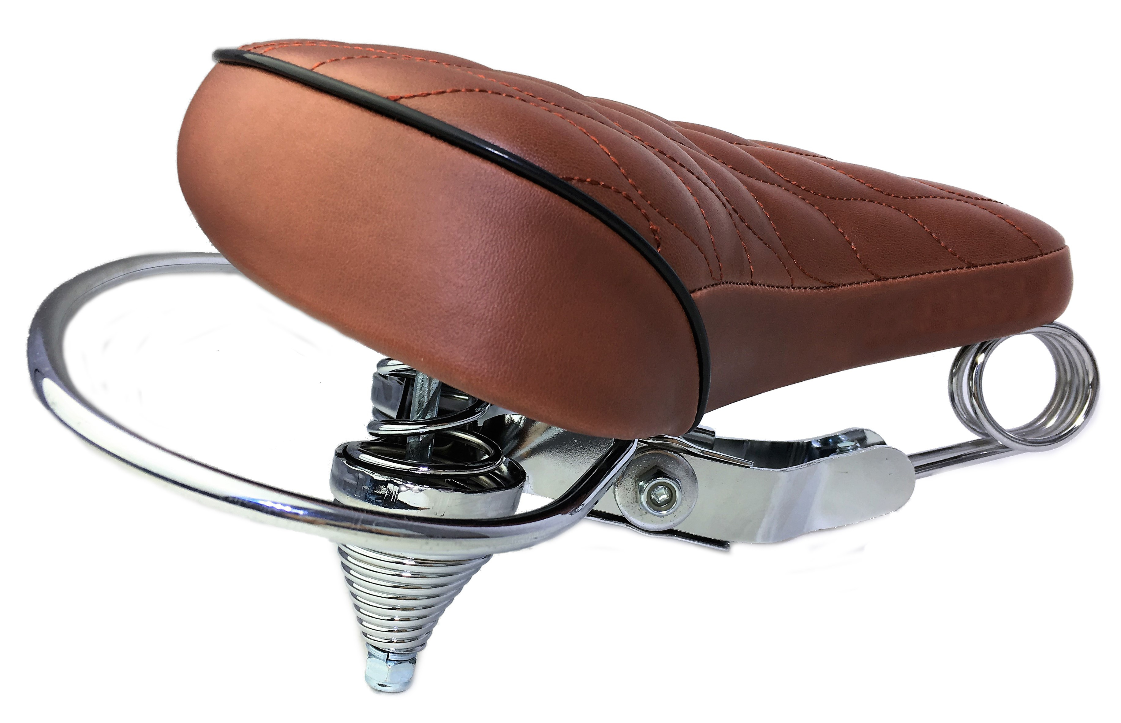 Cruiser Saddle, quilted brown