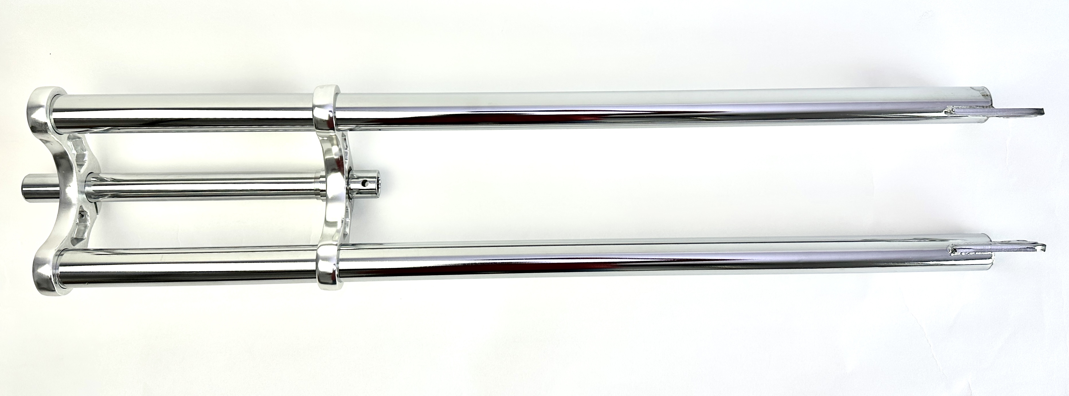 6-Forcella a doppio ponte 800 mm cromata con stelo da 1 pollice