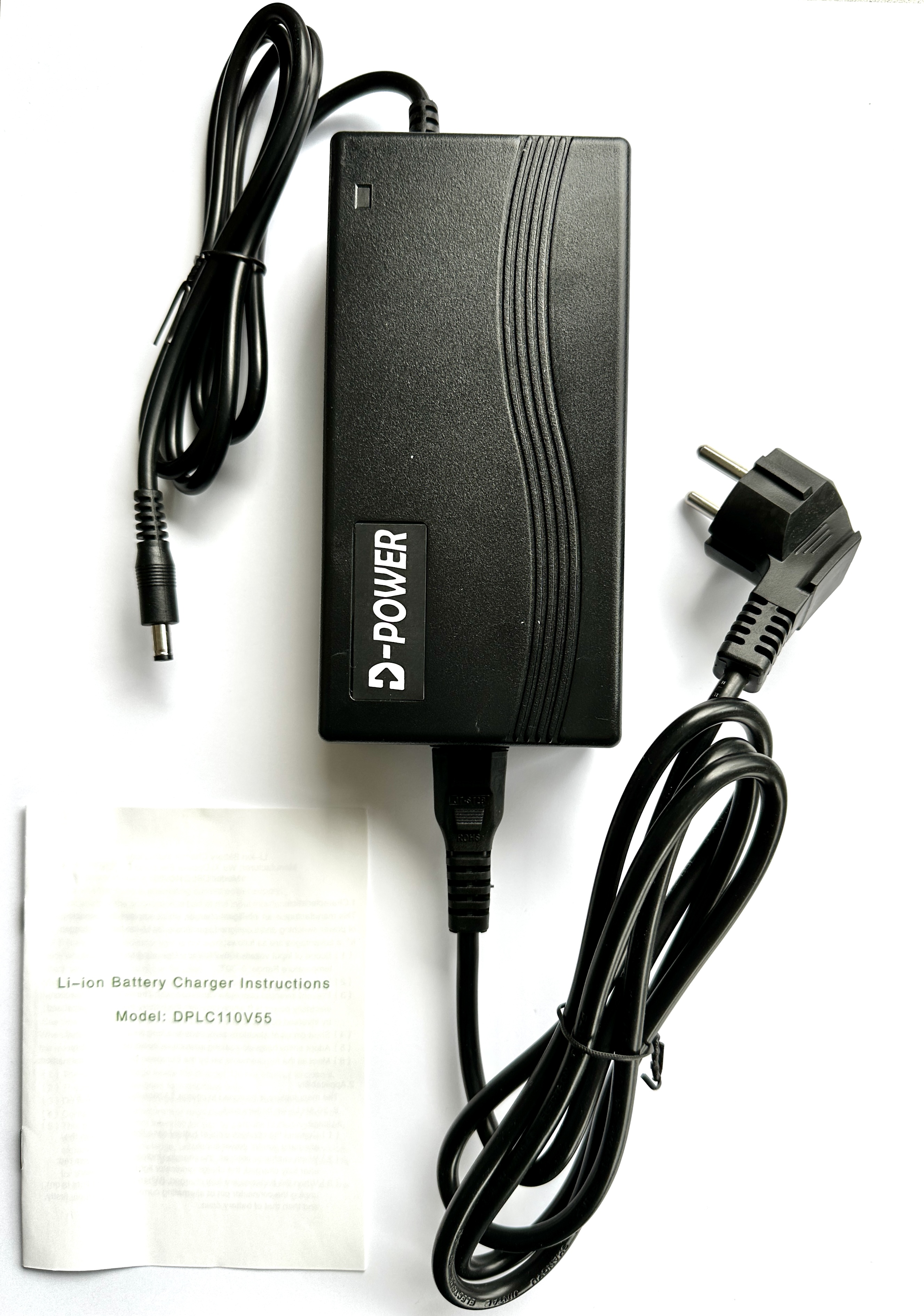 48V Ladegerät für Li-Ionen Akku mit DC Stecker, 180 - 240V 2.0A