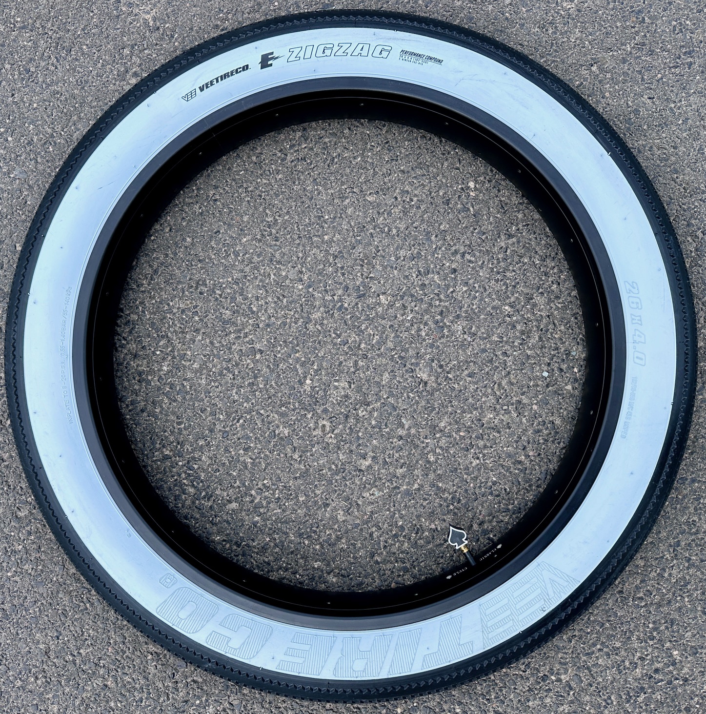 Reifen Fat Bike E-Zig Zag 26 x 4.0 - 102 - 559 Weißwand