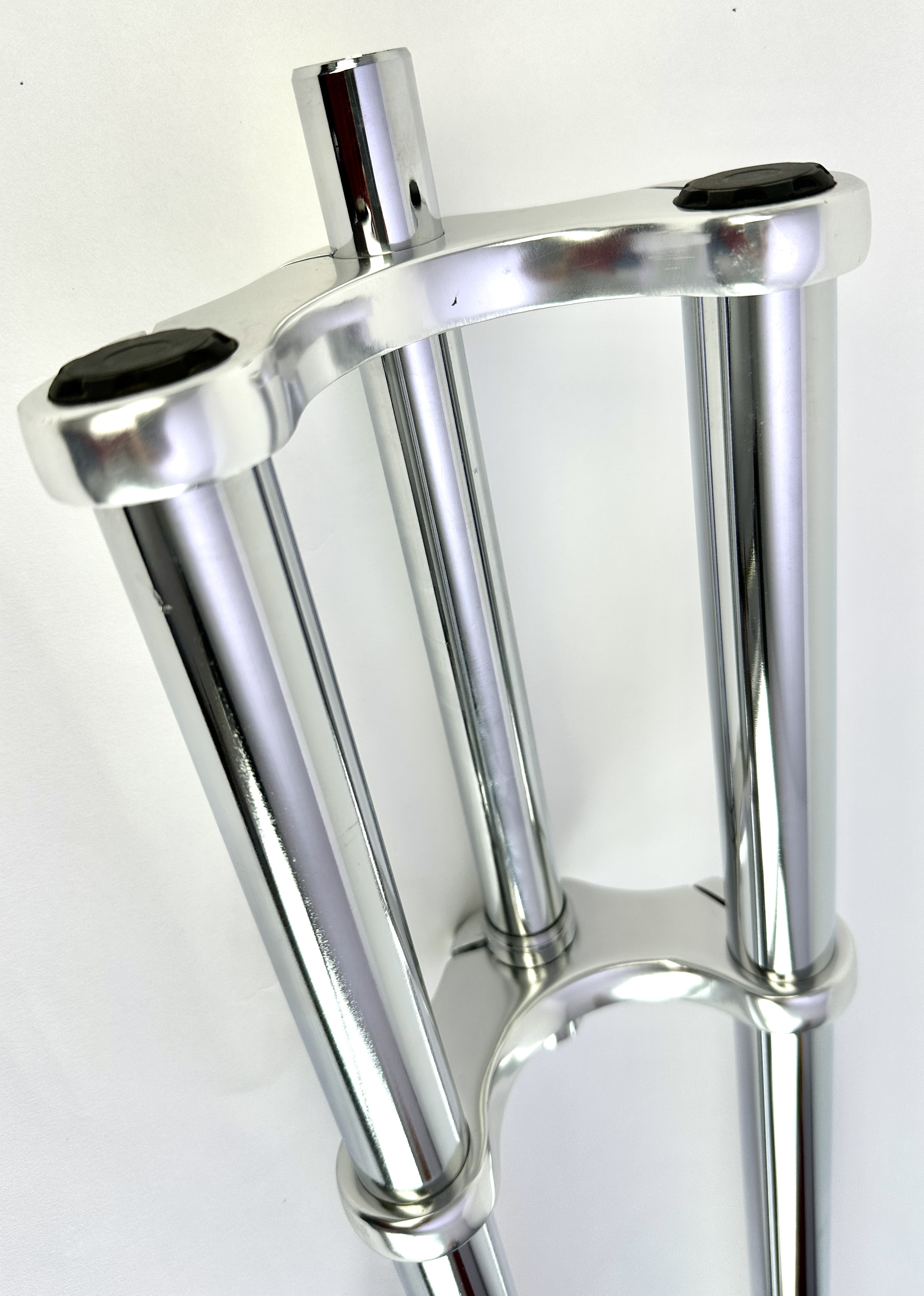 6-Forcella a doppio ponte 800 mm cromata con stelo da 1 pollice