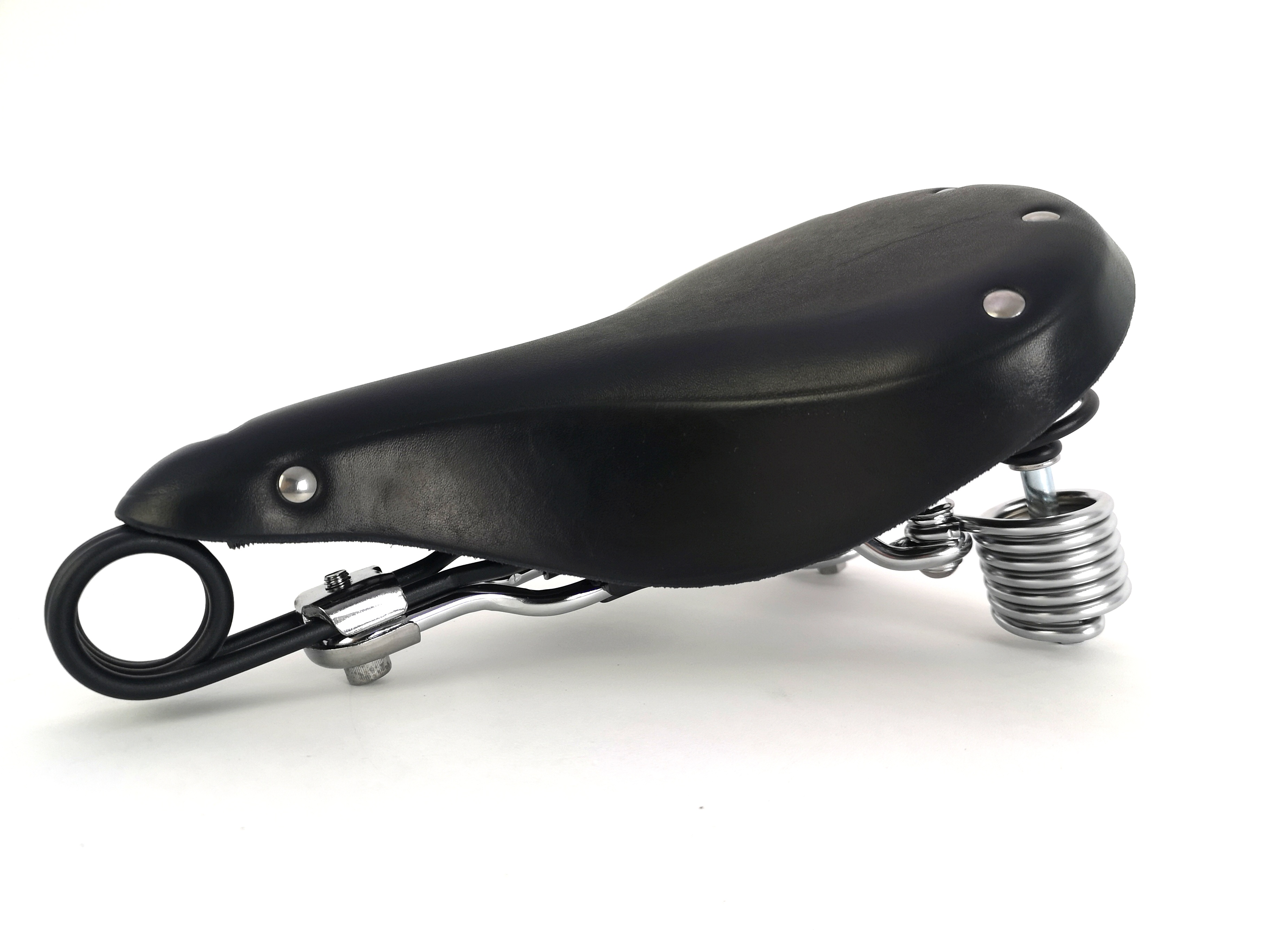 Leather saddle "Urban Exquisit", black