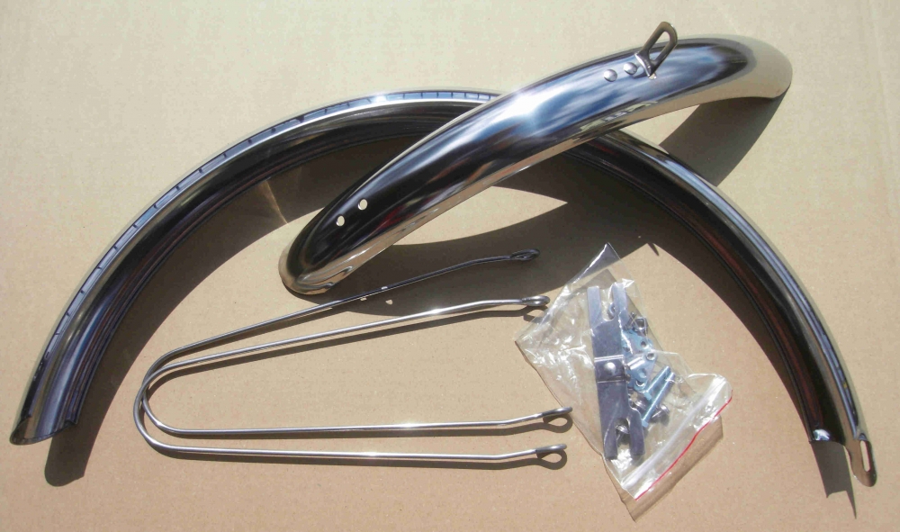 Fender Set 20 inch. Stainless for Folding and Polo Bikes Alu