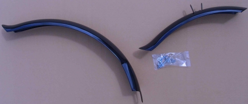 Short  Fender Set 26 inch. with Ducktails, black