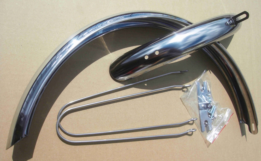 Fender Set 20 inch. Stainless for Folding and Polo Bikes Alu