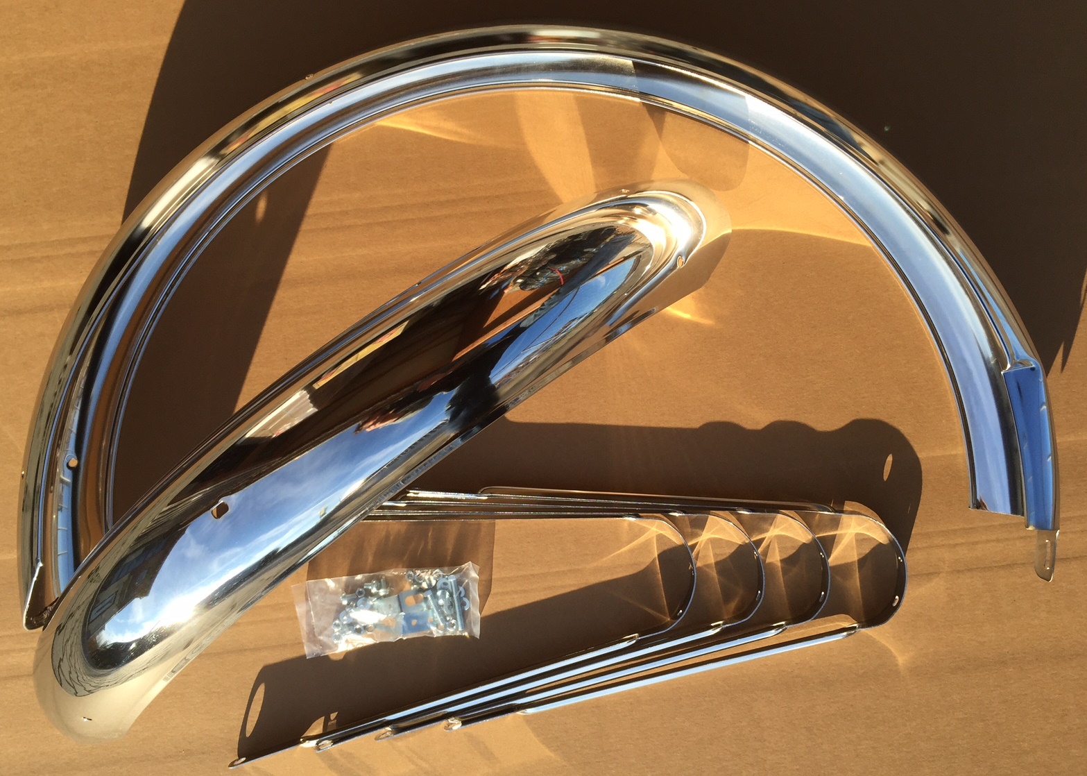Fender Set 26  100 mm stainless steel with Stays, long