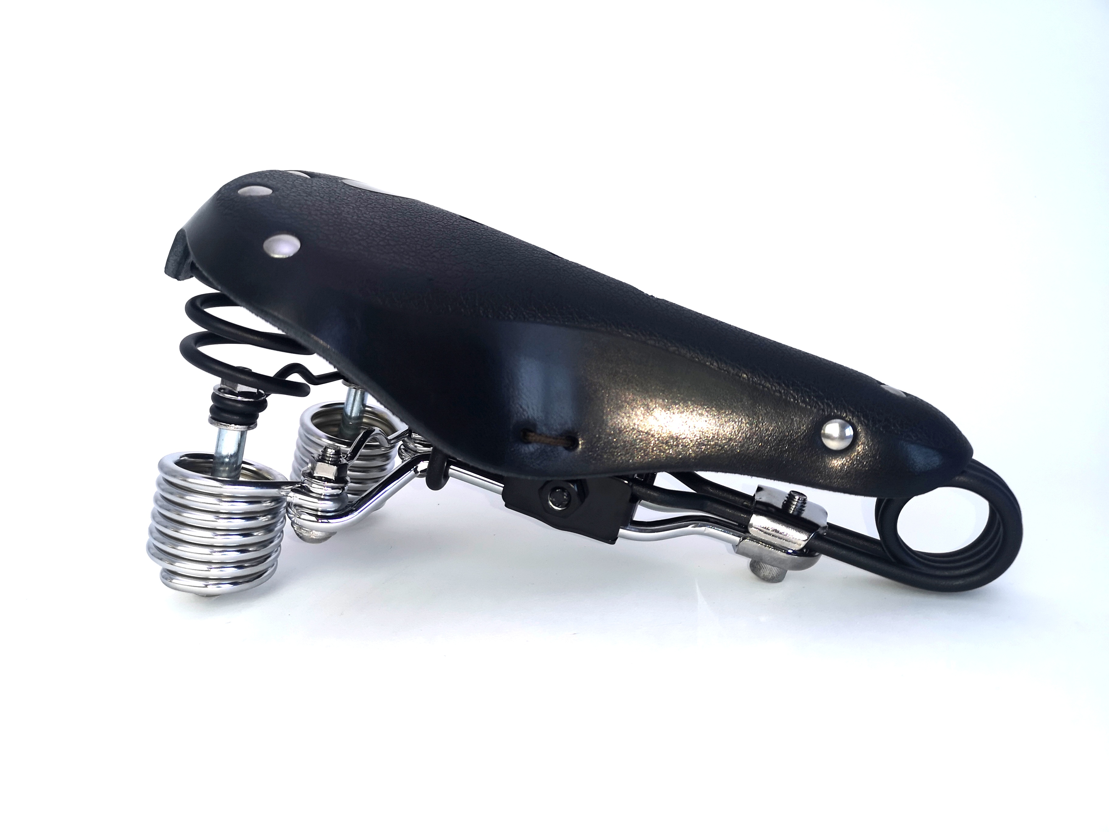 Touring saddle Luxus, black leather
