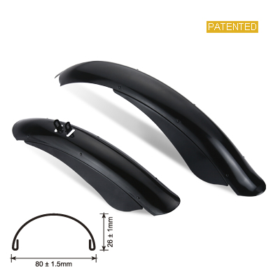 Fender Set 26 inch. Shorty with Fender Skirts, black