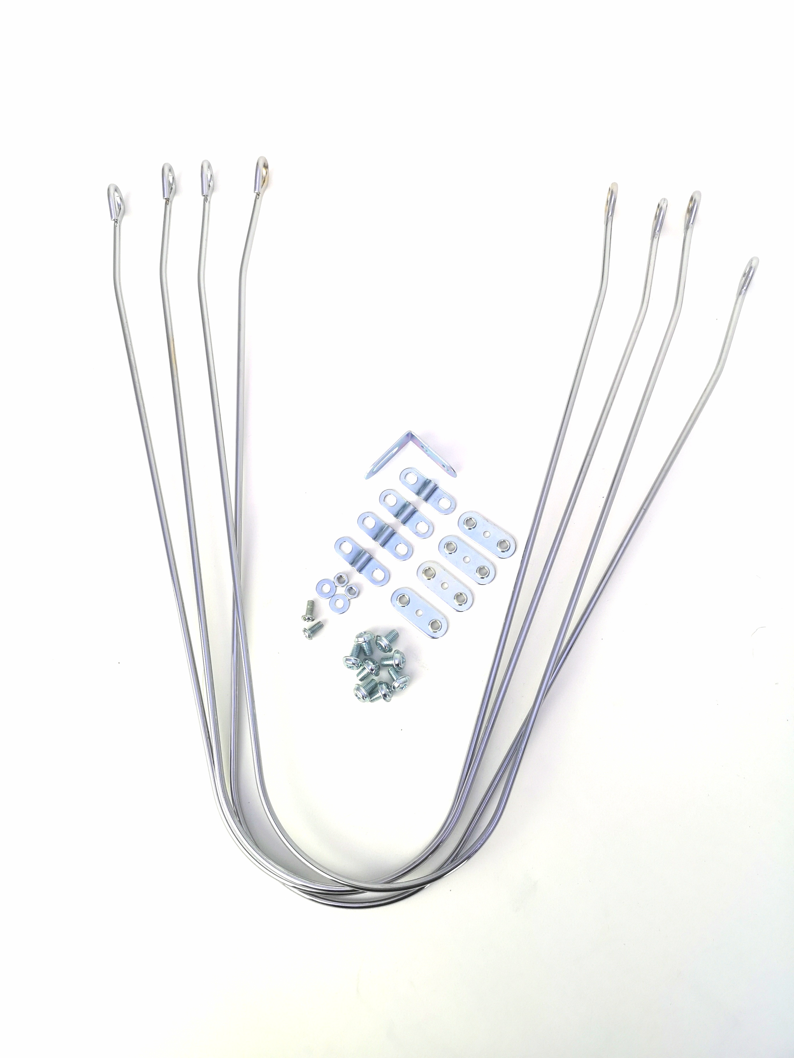 Fender Set 24 / 26 inches, 100 mm wide , chrome plated, with stays